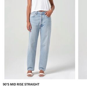 Agolde Light Blue 90s Straight Jeans